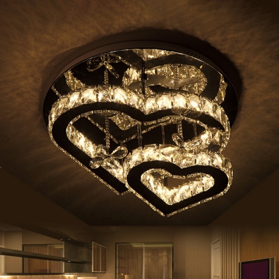 Modern Style Ceiling Fixture Crystal Ceiling Lamp for Dining Room Bedroom