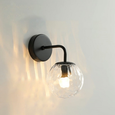 Modern Style Wall Mount Light Ball Glass Wall Lamps for Living Room Bedroom