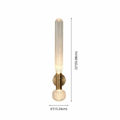 Simple 2 Lights Glass Wall Sconce Light for Hall Corridor and Bedroom