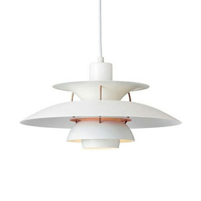 1 Light Mushroom Shade Hanging Light Modern Style Aluminum Alloy Pendant Light for Living Room