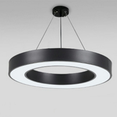 1-Light Pendant Lamp Contemporary ​Style Ring ​Shape Metal Down Lighting