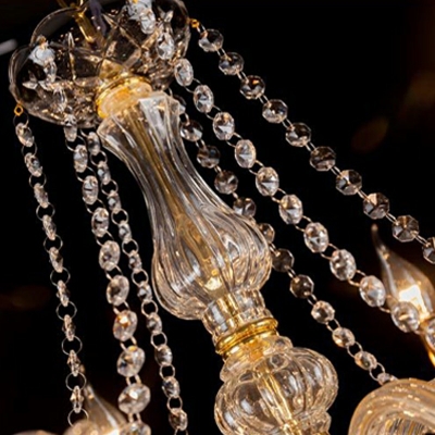 10 Lights Crystal European Style Suspension Chandelier Pendant Light Modern Elegant Hanging Lights