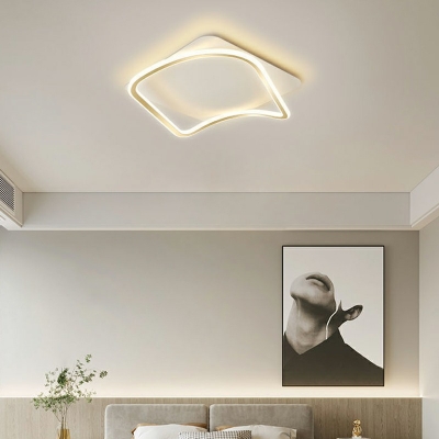 Modern and Simple Flushmount Light Minimalism Style Nordic Style Metal Acrylic Celling Light for Bedroom
