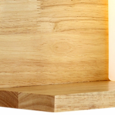 Modern Simple Wooden Warm Wall Sconce Light for Bedroom Corridor and Stair