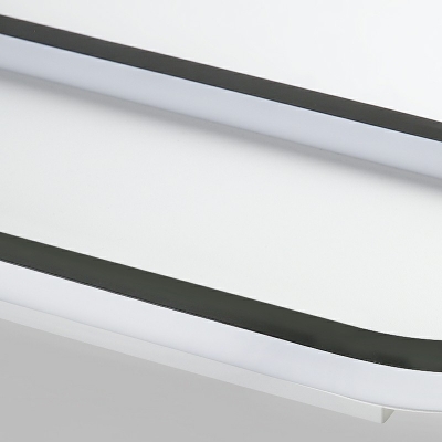 Modern Style LED Flushmount Light Nordic Style Linear Metal Acrylic Celling Light for Aisle