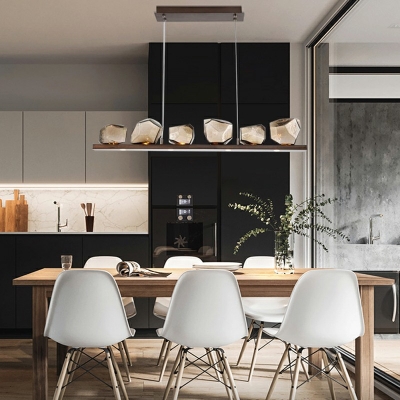 Nordic Glass and Metal ​Chandelier Lighting Fixtures Minimalism Hanging Pendant Lamp