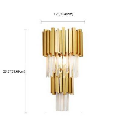 Postmodern Style Wall Mounted Light Lamps Crystal Wall Sconce for Dining Room