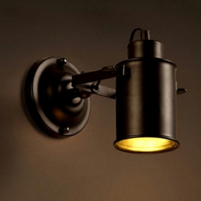 Black Metal 1 Light Adjustable Arm Reading Wall Lamp Industrial Basic Indoor Wall Light Lamp Sconce 