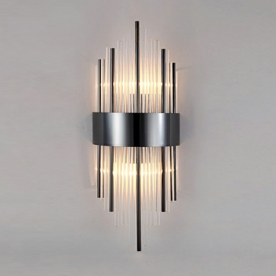 Creative Crystal Metal Wall Sconce Decorative Light for Hotel Bedroom and  Bedside