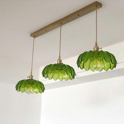Glass Industrial Metal Basic Island Pendant Lights Vintage Living Room Linear Chandelier