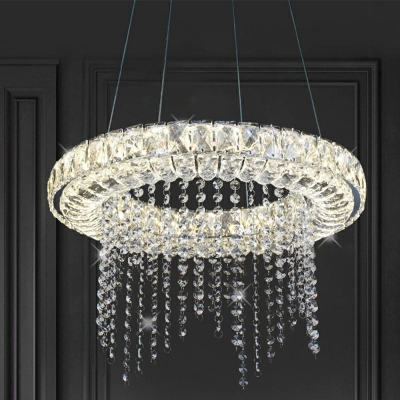 Modern Chandelier Light Fixtures Crystal Chandelier Lamp for Living Room Bedroom Dining Room