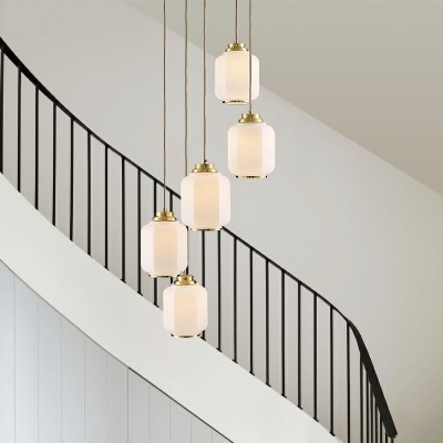 Modern Style Multi Light Pendant 5 Light Multi-Light Pendant Light for Stairs Living Room