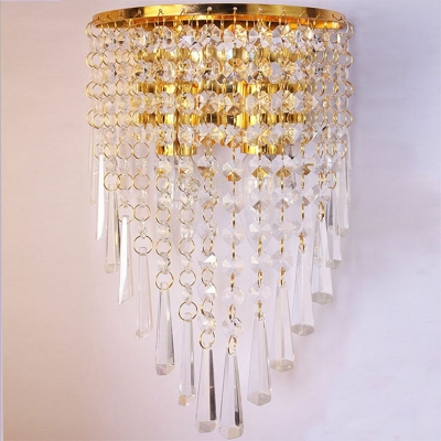 Creative Crystal Warm Decorative Wall Sconce Light for Hotel and Bedroom Bedside