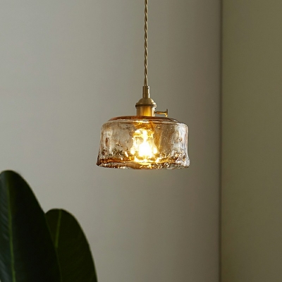 Industrial Glass LED Pendant Light Nordic Style Retro Hanging Light for Dinning Room Coffee Shop