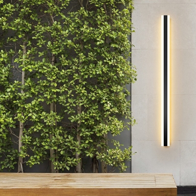 Minimalist Wall Lighting Ideas Line Shape Wall Mounted Lamp for Hallway Outdoor