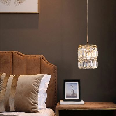 Modern Pendant Lighting Crystal Hanging Light Fixtures for Bedroom Living Room