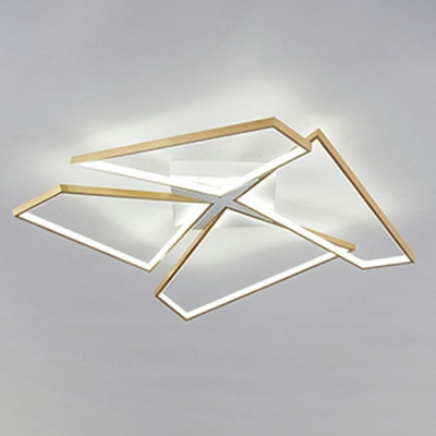 Modern Style LED Flushmount Light 4 Lights Nordic Style Minimalism Metal Acrylic Celling Light for Bedroom