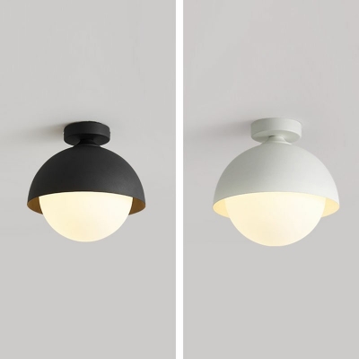 Modern Style LED Flushmount Light Nordic Style Metal Glass Celling Light for Aisle Kitchen