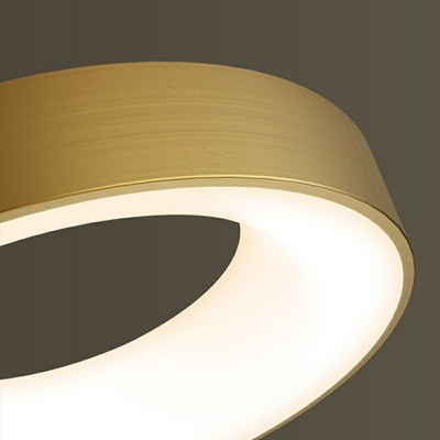 Modern Style LED Flushmount Light Nordic Style Minimalism Round Metal Acrylic Celling Light for Bedroom