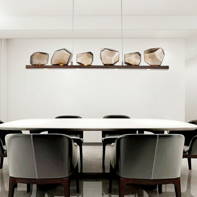 Nordic Glass and Metal ​Chandelier Lighting Fixtures Minimalism Hanging Pendant Lamp