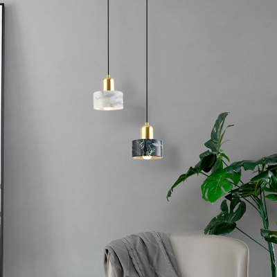 Nordic Style LED Pendant Light Modern Style Stone Metal Minimalism Hanging Light for Bedside