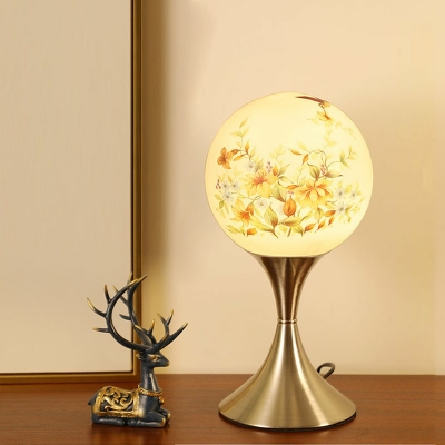 Ultra-Modern Table Light Round Glass Night Table Lamps for Bedroom Living Room