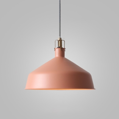 1 Light Dome Shade Pendant Light Modern Style Metal Hanging Light for Dinning Room