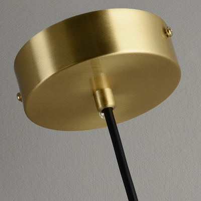 1 Light Globe Shade Hanging Light Modern Style Dolomite Pendant Light for Living Room