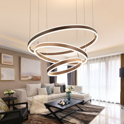 Contemporary Hanging Lights Multi-layer Pendant Light Fixtures for Living Room