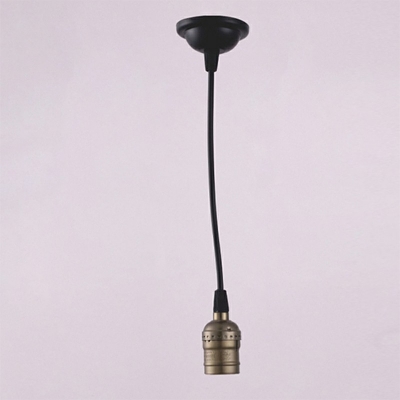 Industrial Metal Bare Bulb Pendant Light Farmhouse Pendant Hardware Light