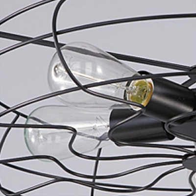 Industrial Style LED Flushmount Light 5 Lights Nordic Style Metal Celling Light for Bar Aisle