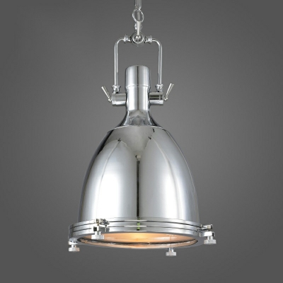 Industrial Style Vintage Barn Shade Pendant Light Metal 1 Light Hanging Lamp for Restaurant