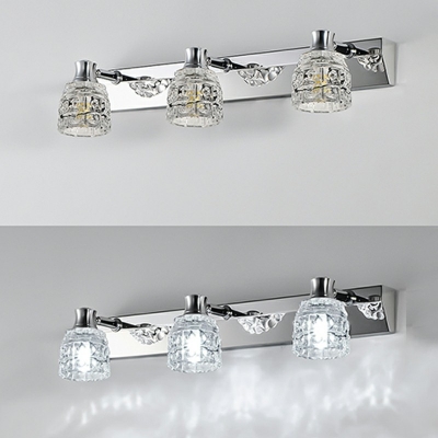 Minimalism Led Vanity Light Fixtures Linear Crystal Vanity Mirror Lights for Bathroom