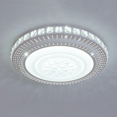 Modern Ceiling Flush Crystal Material Ceiling Light for Living Room Bedroom