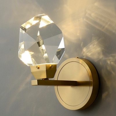 Modern Crystal Metal Decorative Wall Sconce for Hotel and Bedroom Bedside