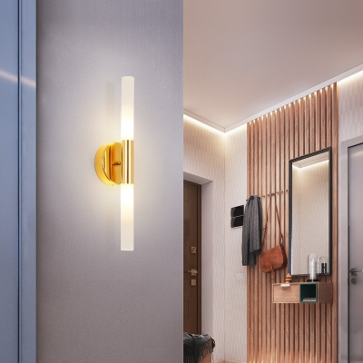Modern Simple 2 Lights Wall Sconce for Hallway Bedroom and Ambient Light