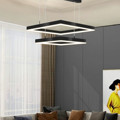 Modernist Ceiling Chandelier Multi-layer Hanging Lights Pendant Light Fixtures for Dining Room