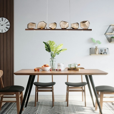 Nordic Glass and Metal ​Chandelier Lighting Fixtures Minimalism Hanging Pendant Lamp