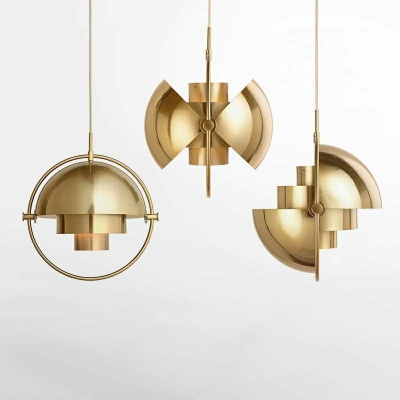 Nordic Style LED Pendant Light Modern Style Platting Metal Globe Hanging Light for Dinning Room