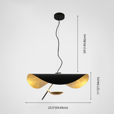 Postmodern Style Hanging Lamp Kit Metal Suspension Pendant Light for Living Room Bedroom