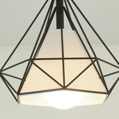 Wire Cage Flush Mount Light Metal Industrial Semi Flush Ceiling Light Fixtures for Bedroom