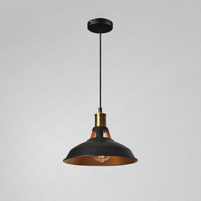 1-Light Commercial Pendant Lighting Industrial-Style Truncated Cone Shade ​Metal Hanging Lights