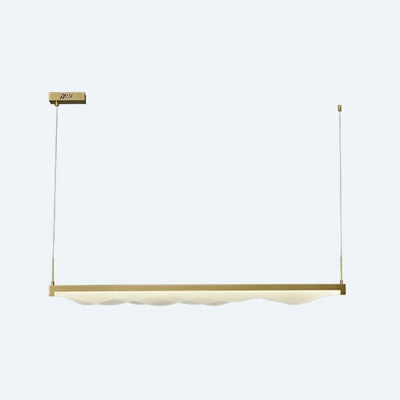 1-Light Pendant Light Kit ​Contemporary Style Liner Shape Metal Ceiling Suspension Lamp