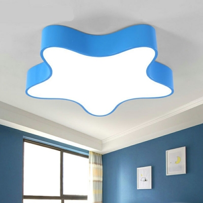 Children's Room Led Flush Mount Fixture Cartoon Style Ceiling Light for Bedroom