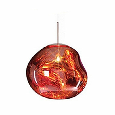 Industrial-Style Creative Volcano Lava Living Room Chandelier Mirrored Glass Pendant Lamp