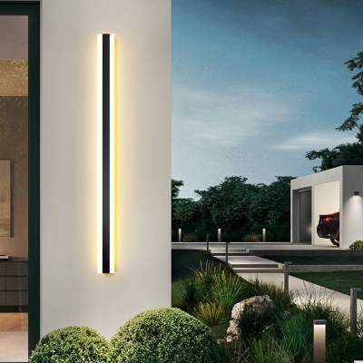 Minimalist Wall Lighting Ideas Line Shape Wall Mounted Lamp for Hallway Outdoor