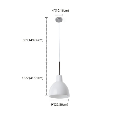 Modern and Simple Pendant Light Nordic Style Glass LED Hanging Light for Bedside Dinning Room