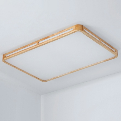 Modern Flush Ceiling Light Fixtures Wood Flush Mount Ceiling Chandelier for Living Room