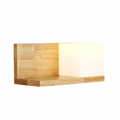 Modern Simple Wooden Warm Wall Sconce Light for Bedroom Corridor and Stair
