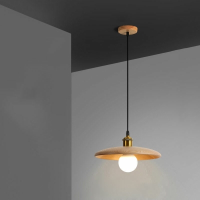 Modern Style LED Pendant Light Japanese Style Minimalism Wood Chandelier Light for Homestay